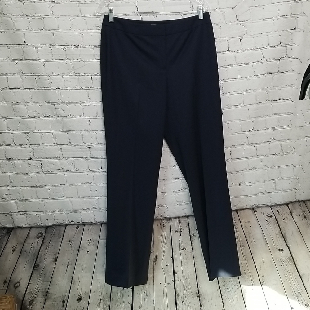 Lafayette 148 New York Black Wool Barrow Pants Size 8
